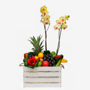 Caja de fruta tropical